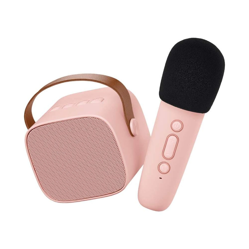 Karaoke - Altavoz Bluetooth con micrófono - Rosa LALARMA