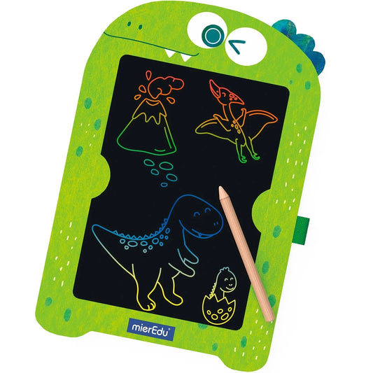 Pizarra LCD de dibujo y escritura Dinosaurio MIEREDU