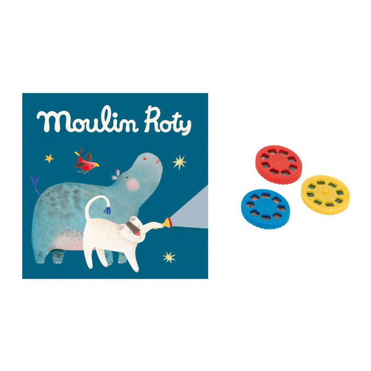 Caja con 3 discos para linterna proyector Les Papoum MOULIN ROTY