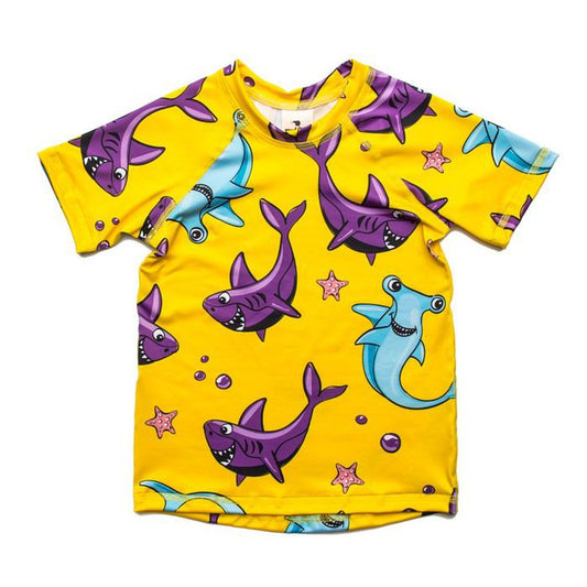 Camiseta agua Amarilla Tiburones MULLIDO