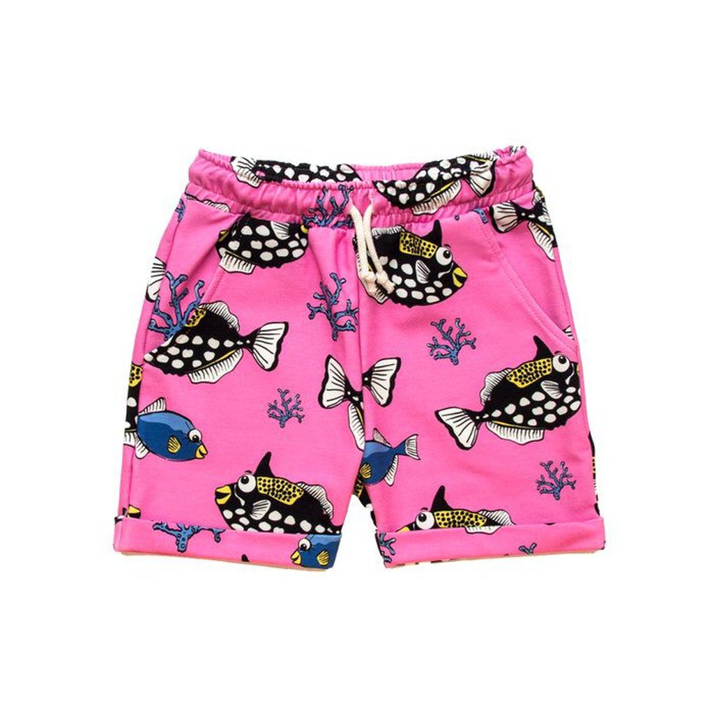 Short rosa Pez Ballesta Payaso MULLIDO