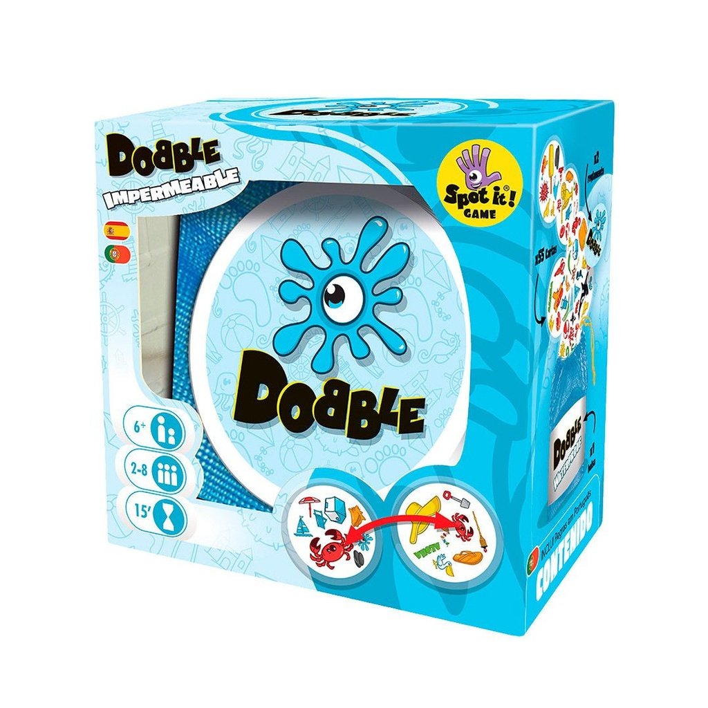 Dobble Waterproof - Juego de cartas de rapidez