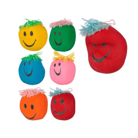 Cabezas de colores estrujables