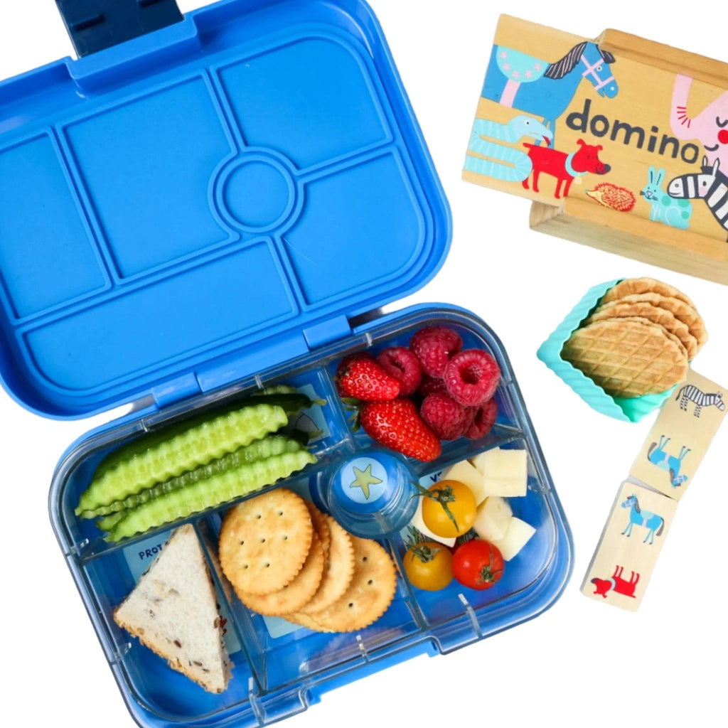 Fiambrera Yumbox Original 6C - Surf Blue + Race Cars YUMBOX