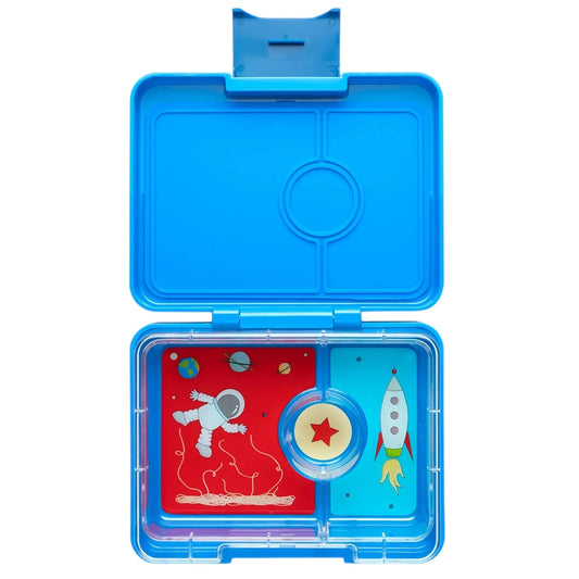 Fiambrera Yumbox Snack 3C - Surf Blue + Cohetes YUMBOX