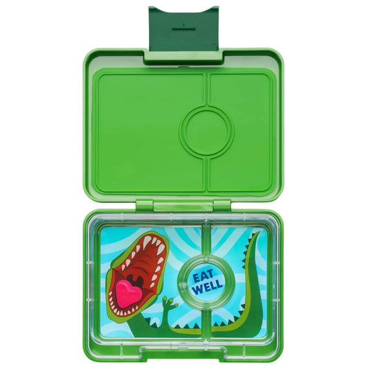 Fiambrera Yumbox Snack 3C - Jurassic Green + Dinos YUMBOX