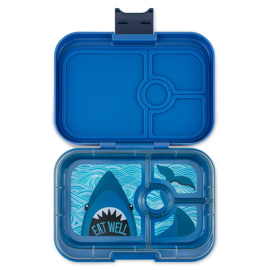 Fiambrera Yumbox Tapas 4C - Montecarlo Blue + Tiburón YUMBOX