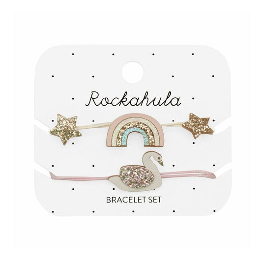 Set de pulseras Enchanted Rainbow and Swan ROCKAHULA