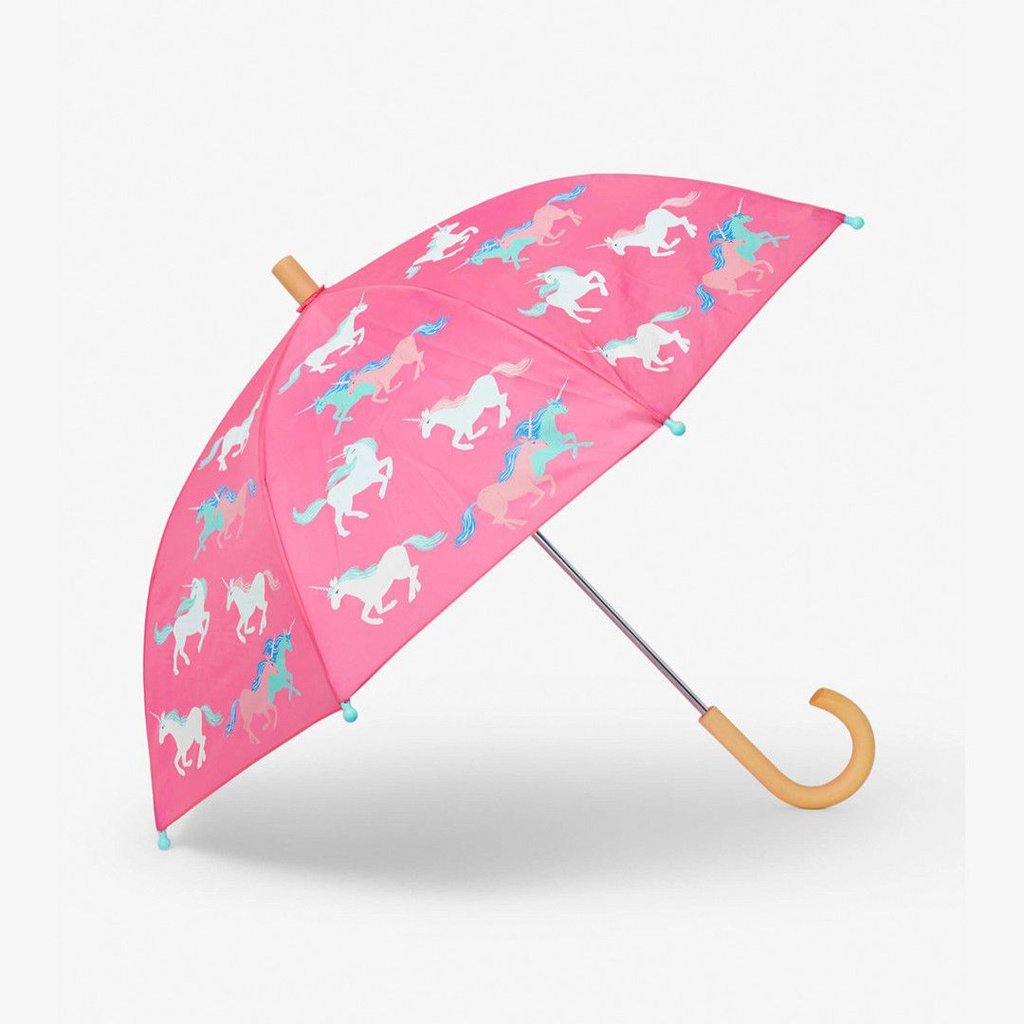 Paraguas cambia color Frolicking Unicorns HATLEY