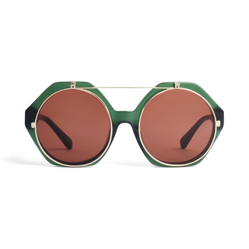 Gafas Flip Up verdes MINI RODINI