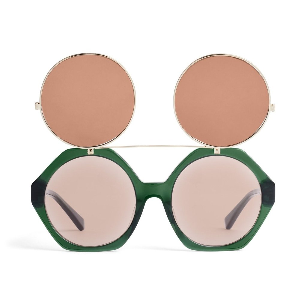 Gafas Flip Up verdes MINI RODINI