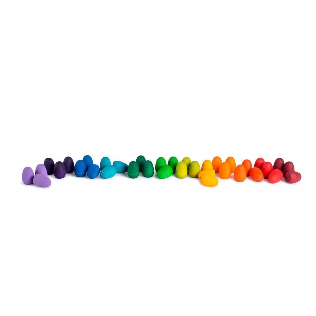 Mandala huevos de arcoíris - 36 piezas de madera GRAPAT