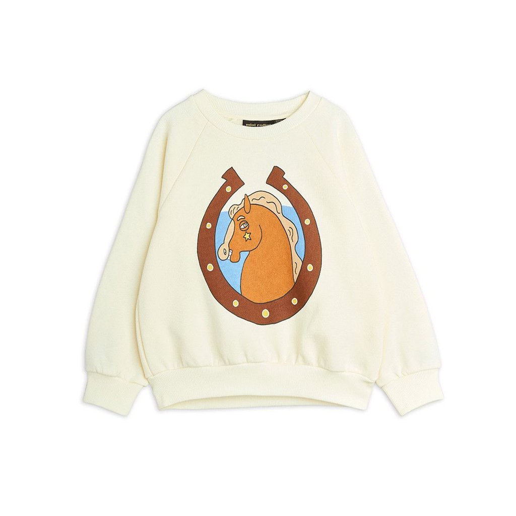 Sudadera Horses blanca MINI RODINI