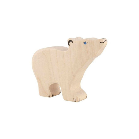 Oso polar pequeño de madera HOLZTIGER