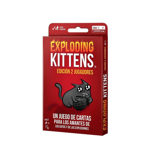 Exploding Kittens Edición 2 jugadores - Juego de cartas