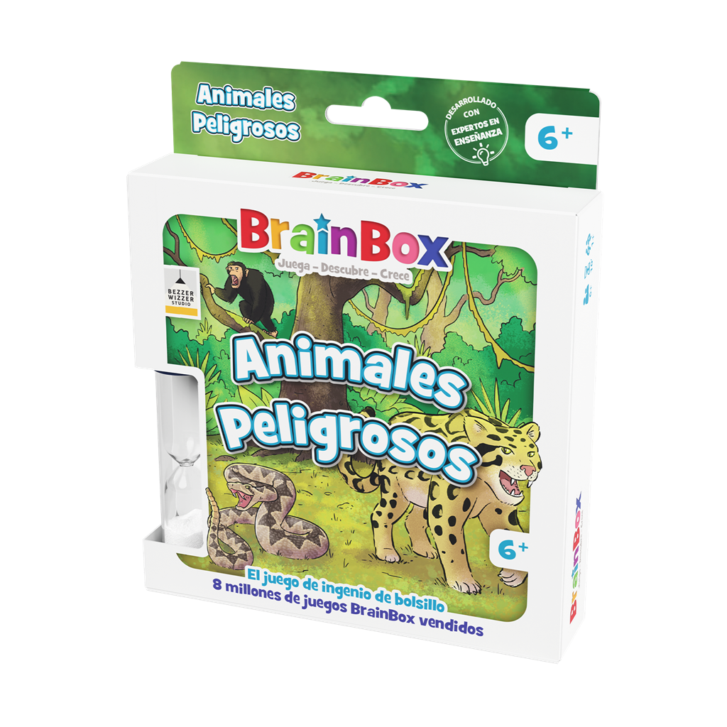 BrainBox Animales Peligrosos - Juego de memoria