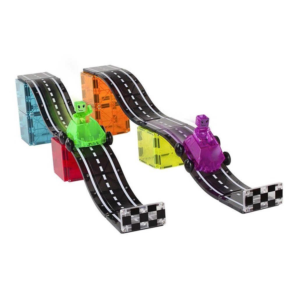 Magna-Tiles Down Hill Duo Set 40 piezas - Juego de construcción magnético