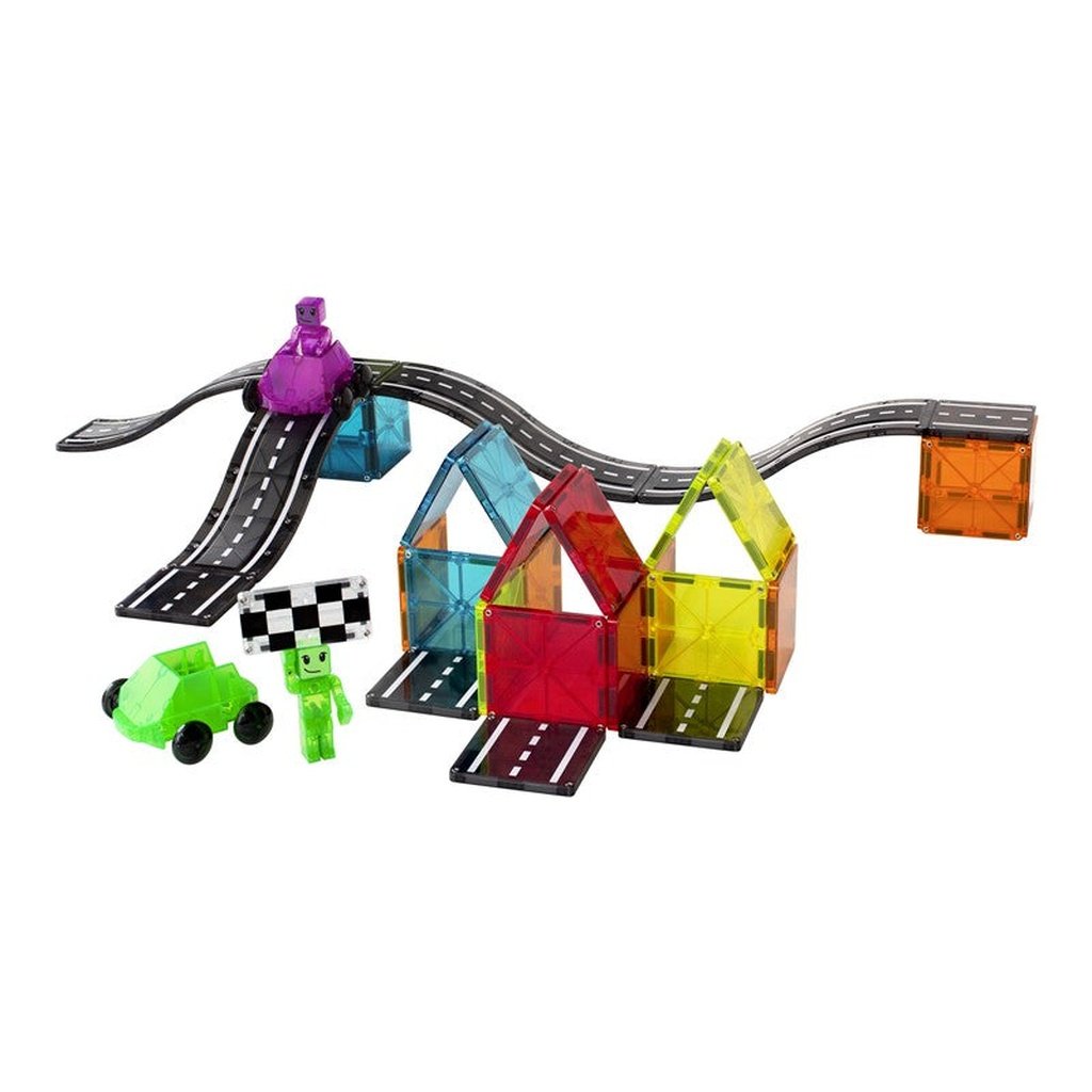 Magna-Tiles Down Hill Duo Set 40 piezas - Juego de construcción magnético