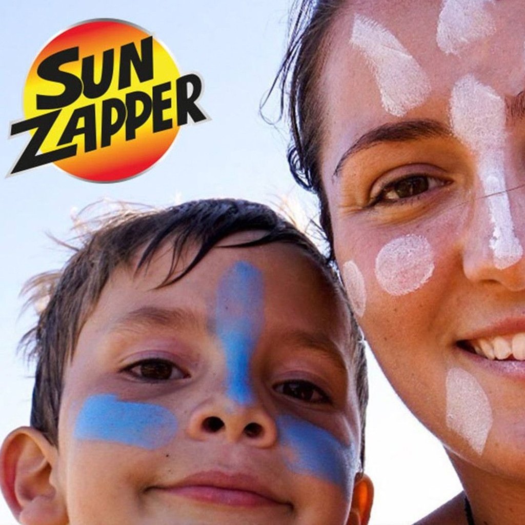 Protector solar de zinc color amarillo SUN ZAPPER