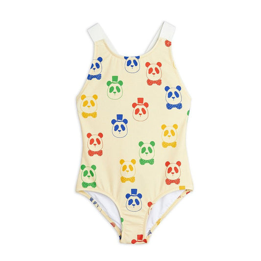 Bañador niña Panda Beige MINI RODINI