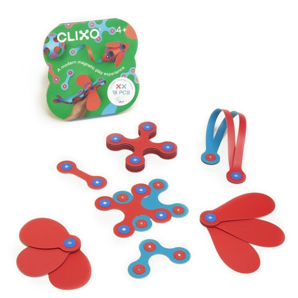 Itsy Pack Flamingo/Turquesa - 18 piezas CLIXO