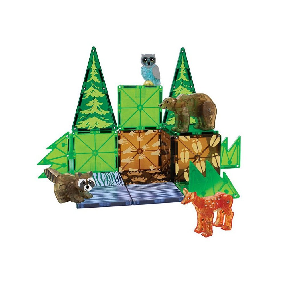 Magna-Tiles Forest Animals Set 25 piezas - Juego de construcción magnético