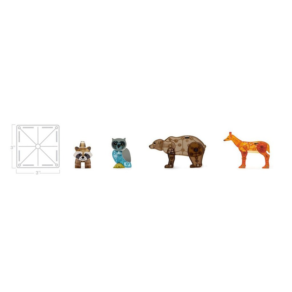 Magna-Tiles Forest Animals Set 25 piezas - Juego de construcción magnético