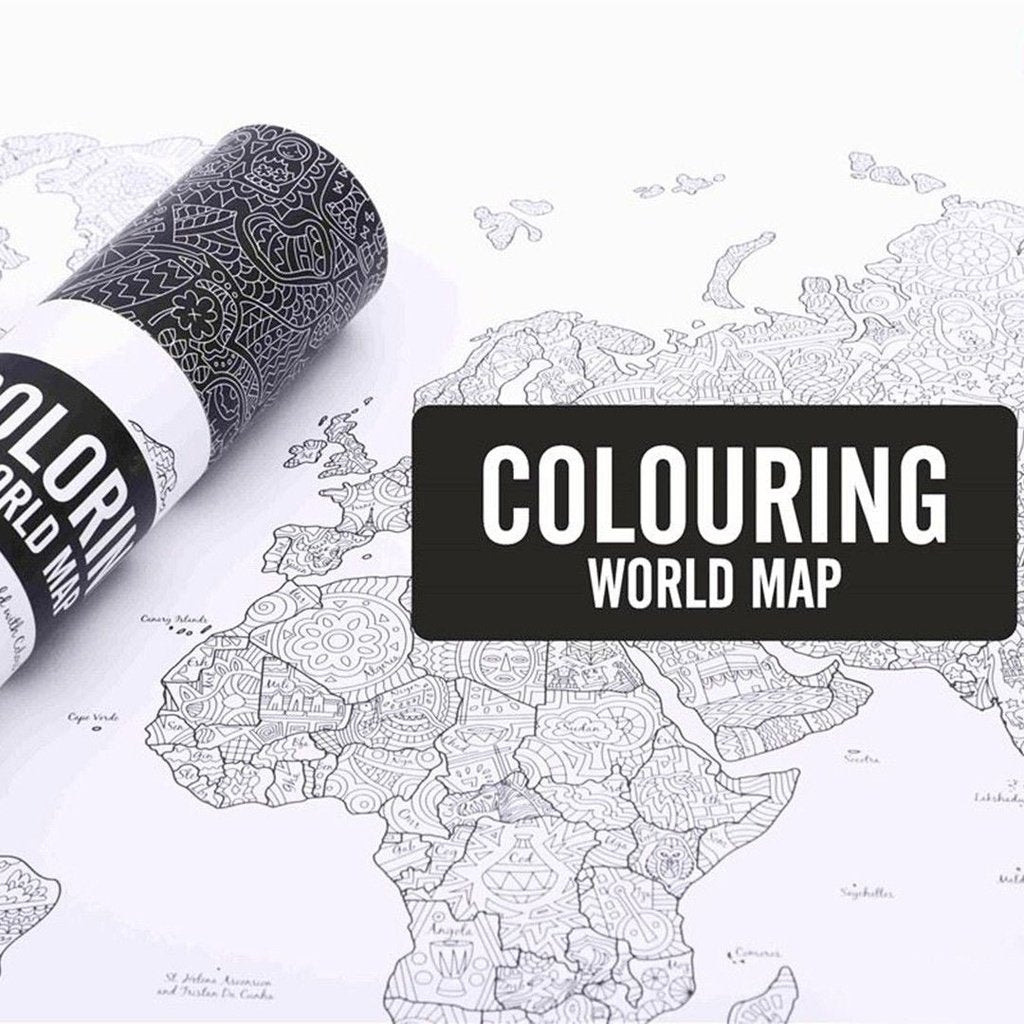 Colouring World Map - Mapamundi para colorear