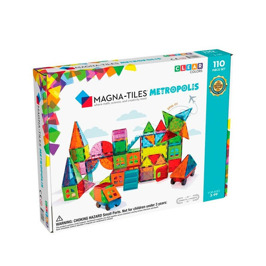 Magna-Tiles Metrópolis 110 piezas - Juego de construcción magnético