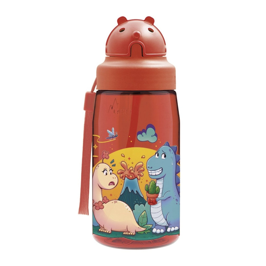 Botella Tritan con tapón Obby Dinos Love 450 ml LAKEN