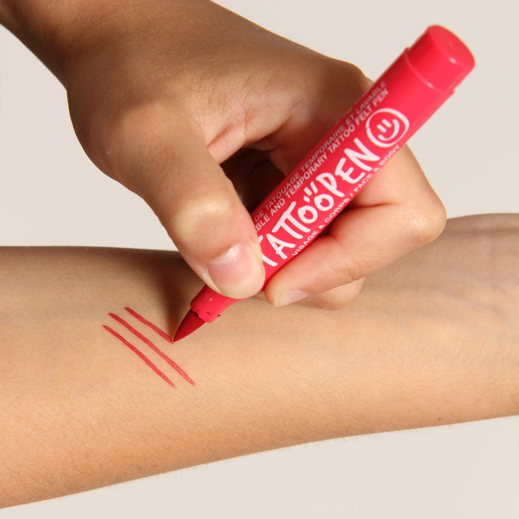 Rotulador de tatuaje temporal rojo Tattoo Pen NAILMATIC