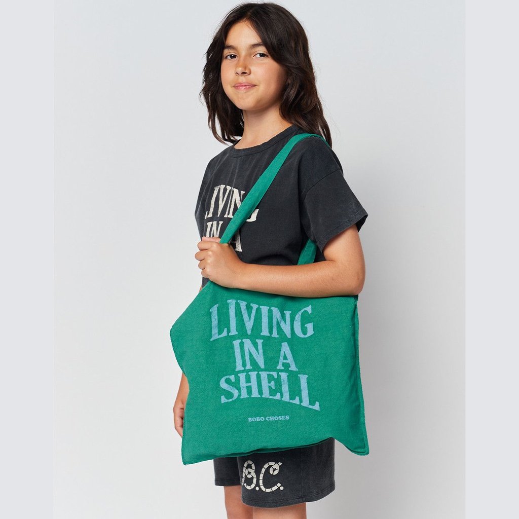Bolsa tote Living in a Shell verde BOBO CHOSES