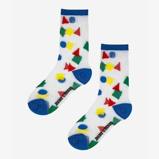 Calcetines transparentes Geometric Colors BOBO CHOSES