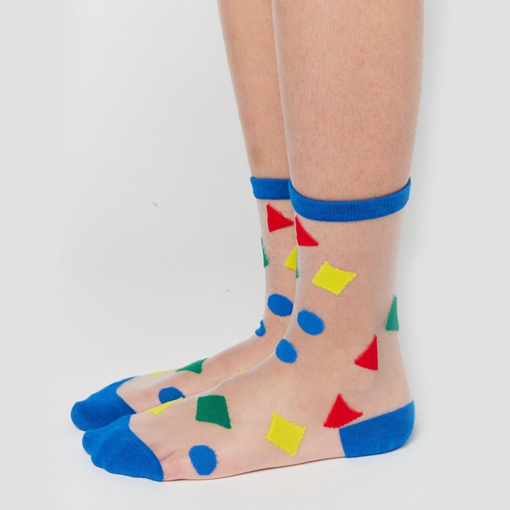 Calcetines transparentes Geometric Colors BOBO CHOSES