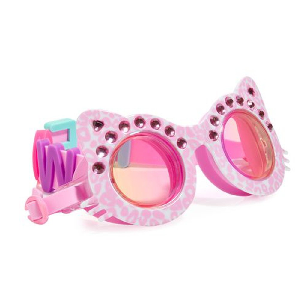 Gafas de natación The Cats Meow Purr-Fect Pink BLING2O
